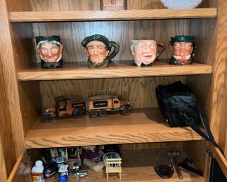 Chalkware mugs, and other decor