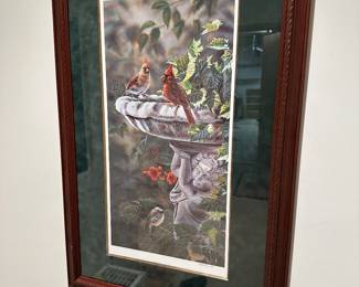 Framed Cardinals Print by Kelley