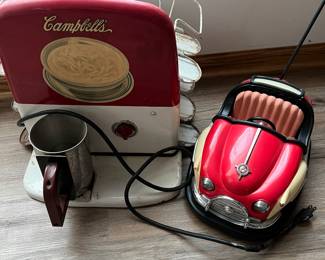 Vintage Campbell’s Soup Kitchen, and Radio Control Car
