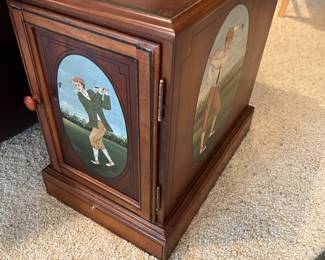 Golf Themed End Table 