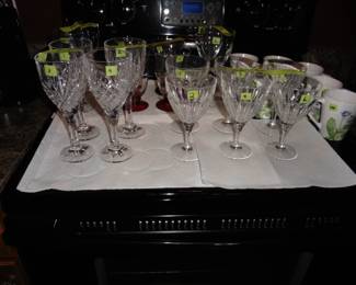 Chrystal, Stoneware, Glassware.