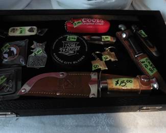 *Knives (Case, single blade and Ka-Bar Pocket Knives)