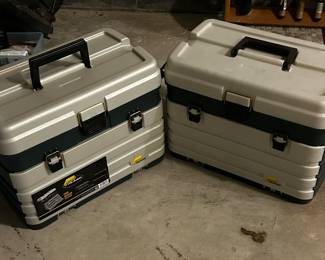 Plano large capacity tackle boxes .  Both same as new. 