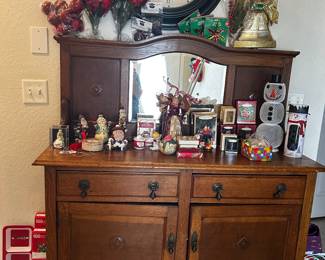 Assorted vintage Christmas decor.  Hallmark collections, Avon and others 