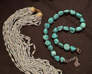 Real Turquoise Light Blue Beading