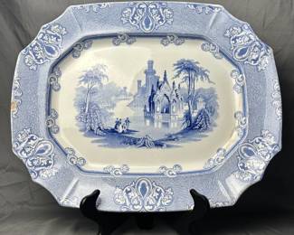 Cobridge Cologne Antique Blue White Porcelain Decorative Platter