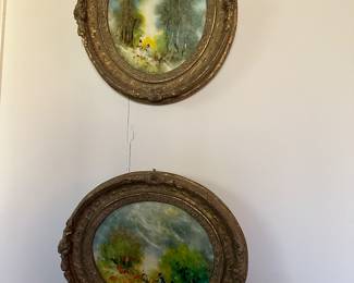 "Pastoral Scene" By Stefanos Sideris Oil On Masonite