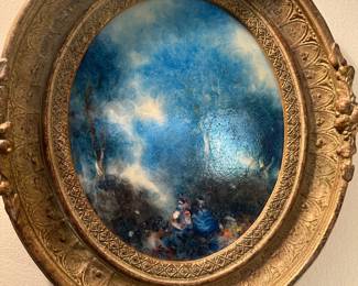 "Pastoral Scene" By Stefanos Sideris Oil On Masonite