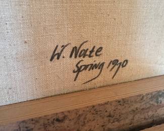 Abstract By W. Nolte Oil On Canvas