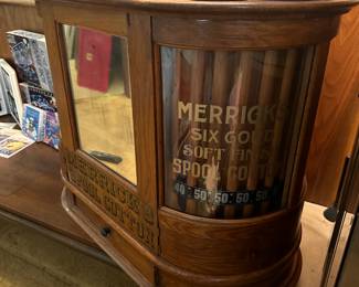 Antique Merricks Sewing Spool Cabinet MINT CONDITION