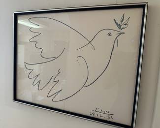 Dove Of Peace By Pablo Picasso, Lithograph
