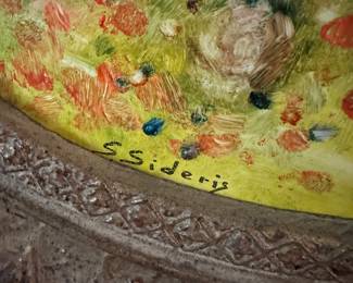 "Pastoral Scene" By Stefanos Sideris Oil On Masonite