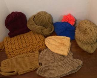 knitted crochet hats scarves