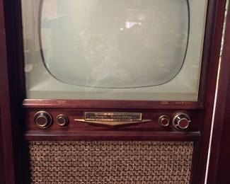 Philco TV in Wood Cabinet