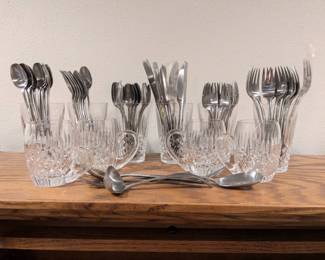 Ireland Waterford Glassware JHQ German Flatware