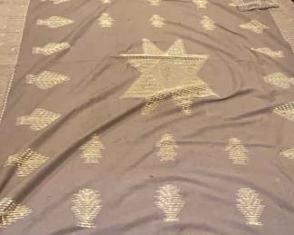 embroidered lavender tablecloth