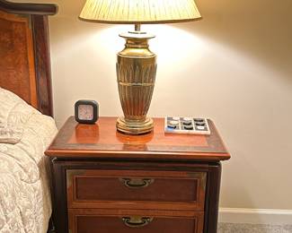 Vintage MCM Wheat Brass Lamp