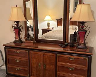 Broyhill Premier Ming Dynasty Dresser W/ Mirror 