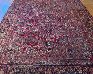Antique Sarouk Area Rug. Measures 9' x 12. Photo 1 of 4.