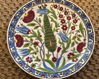 Glazed Ceramic Plate. Photo 1 of 2.
