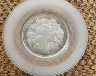 Val St. Lambert Crystal Salad Plates.