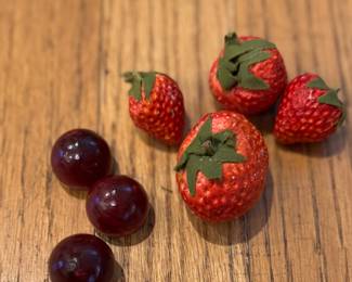 Stone Cherries & Strawberries.