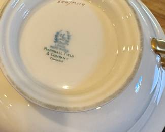 Lenox China Bowl, Stamped Marshall Fields. Photo 3 of 3.