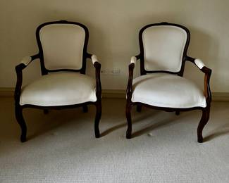 Pair of Antique Arm Chairs. Each Measures 25" W x 24" D. Photo 1 of 3.