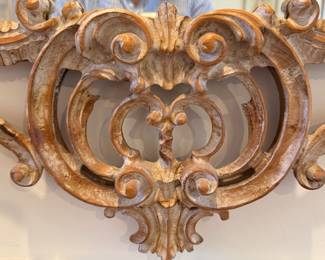 1960s Vintage La Barge Chinoiserie Pagoda Mirror (Made In Italy). Measures 32" W x 65" H. Photo 3 of 3.