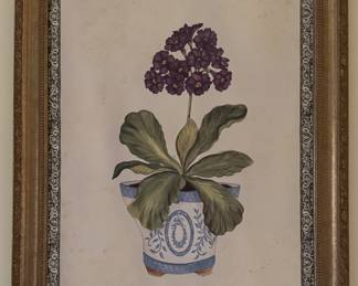 Botanical on Wood by Susan Welsh - 2 Available. Each Measures 21" x 27". Photo 2 of 3.