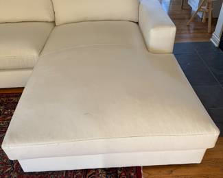 Crate & Barrel Three-Piece, Two Chaise Sofa. Measures 156" W x 6' 4" D. Photo 3 of 3.