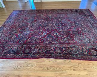 Antique Sarouk Area Rug. Measures 9' x 12. Photo 2 of 4.