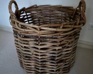 Woven Basket. Measures 23" D x 23" H.