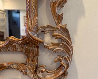 1960s Vintage La Barge Chinoiserie Pagoda Mirror (Made In Italy). Measures 32" W x 65" H. Photo 2 of 3.