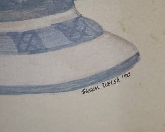 Botanical on Wood by Susan Welsh - 2 Available. Each Measures 21" x 27". Photo 3 of 3.