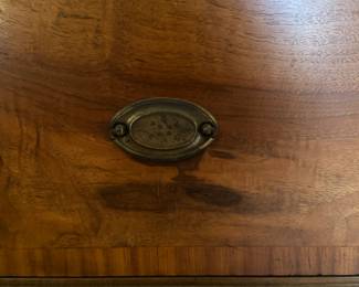 Four Drawer Chest of Drawers with Brass Pulls. Measures 35" x 19" x 49" H. Photo 2 of 3.