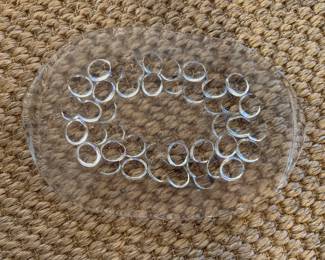 Glass Serving Plate.