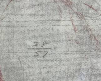 Edna Hibel Signed & Numbered Lithograph. Print Measures 24" W x 16" H. Photo 3 of 3.