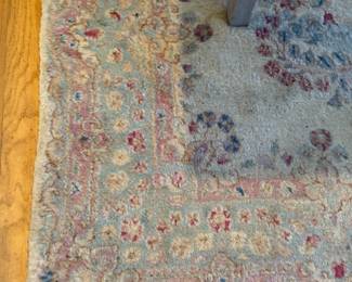 Vintage Pastel Colored Persian-Style Rug. Measures 4' x 6' 10". Photo 2 of 2.
