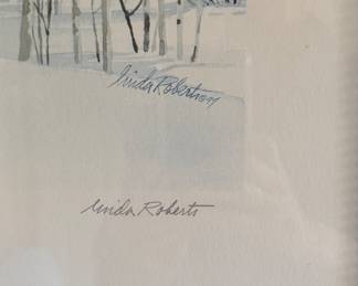 "Birds of Prey," (Beavercreek) 1999 World Alpine Ski Championships Limited Edition, Signed & Numbered Lithograph, Linda Roberts. Photo 3 of 3.