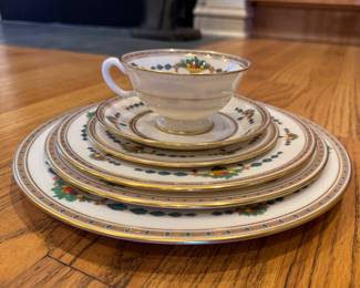 Lenox Vendome Chip-Free Porcelain China Set (78 Pieces). Set Includes: 12 -Dinner, 12 Salad, 12 Dessert, 12 Bread & Butter and 15 Cups & Saucers. Photo 1 of 6.