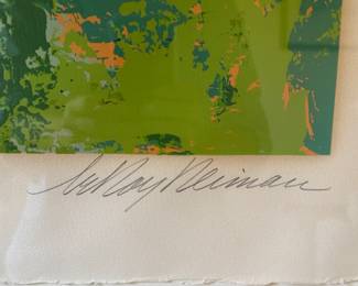 "Stadium Tennis," Signed & Numbered Serigraph, Leroy Neiman. Print Measures 36" x 30". Photo 2 of 3.