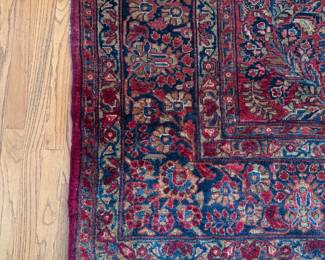 Antique Sarouk Area Rug. Measures 9' x 12. Photo 3 of 4.