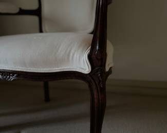 Pair of Antique Arm Chairs. Each Measures 25" W x 24" D. Photo 3 of 3.