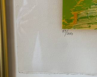 "Stadium Tennis," Signed & Numbered Serigraph, Leroy Neiman. Print Measures 36" x 30". Photo 3 of 3.