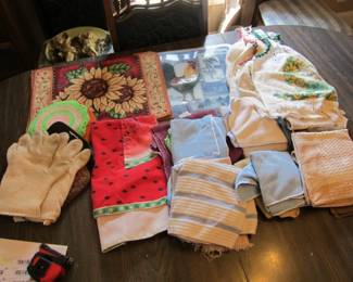 apron towels etc