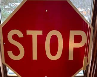 STOP sign! Weirdly someone at our last sale asked if we had one, we didn’t then, but we do now! 