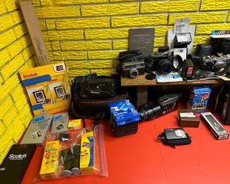 Close Up! Massive display of small electronics and cameras! 