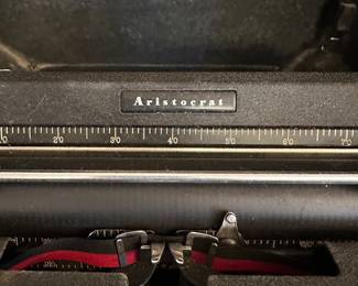 This is a terrific Vintage ROYAL Aristocrat Manual Typewriter in case. Has all original paperwork and accessories! 