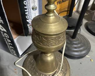 Some really nice floor lamps! This beauty is solid brass! 